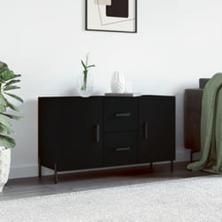 Vidaxl - Buffet noir 100x36x60 cm bois d'ingénierie