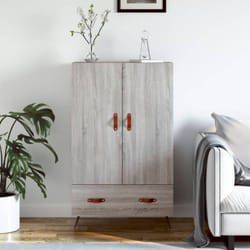 Vidaxl - Buffet haut sonoma gris 69,5x31x115 cm bois d'ingénierie