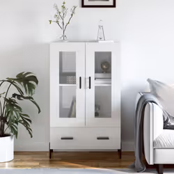 Cherchez-vous un buffet haut de gamme stylé ? Ce buffet haut ajoute un charme moderne à votre intérieur existant ! Matériau d ...
