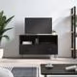 vidaXL Meuble TV Noir 80x36x50 cm Bois d'ingénierie