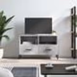 vidaXL Meuble TV Gris béton 80x36x50 cm Bois d'ingénierie