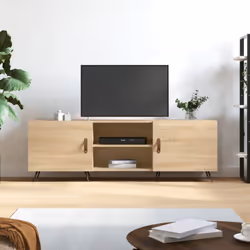 vidaXL Meuble TV chêne sonoma 150x30x50 cm bois d'ingénierie