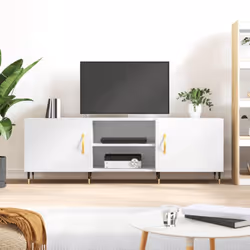 Ce meuble de télévision robuste est certainement conçu pour être un point de mire de votre pièce avec un design tendance mais ...