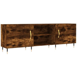 Vidaxl - Meuble tv chêne fumé 150x30x50 cm bois d'ingénierie