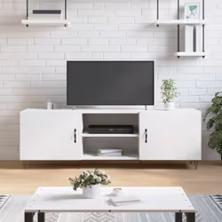 Ce meuble de télévision robuste est certainement conçu pour être un point de mire de votre pièce avec un design tendance mais ...