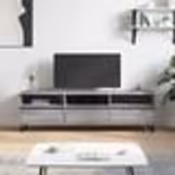 vidaXL Meuble TV gris béton 150x30x50 cm bois d'ingénierie
