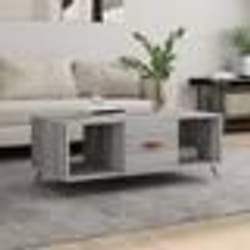 vidaXL Table basse sonoma gris 102x50x40 cm bois d'ingénierie