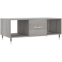 Table basse sonoma gris 102x50x40 cm bois d'ingénierie Vidaxl