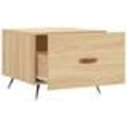 vidaXL Tables basses 2 pcs chêne sonoma 50x50x40 cm bois d'ingénierie