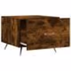 vidaXL Tables basses 2 pcs chêne fumé 50x50x40 cm bois d'ingénierie