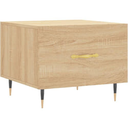 Table basse Chêne sonoma 50x50x40 cm Bois d'ingénierie Vidaxl