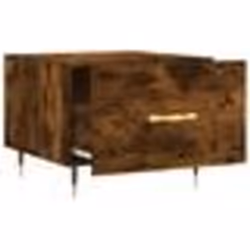 vidaXL Tables basses 2 pcs chêne fumé 50x50x40 cm bois d'ingénierie