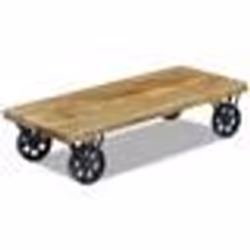 vidaXL Table basse blanc brillant 50x50x40 cm bois d'ingénierie