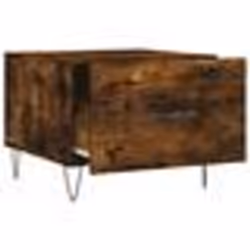 vidaXL Tables basses 2 pcs chêne fumé 50x50x40 cm bois d'ingénierie