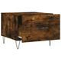 vidaXL Tables basses 2 pcs chêne fumé 50x50x40 cm bois d'ingénierie