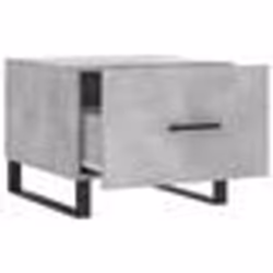 vidaXL Tables basses 2 pcs gris béton 50x50x40 cm bois d'ingénierie