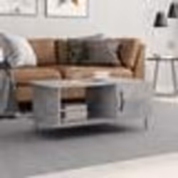 vidaXL Table basse gris béton 90x50x40 cm bois d'ingénierie