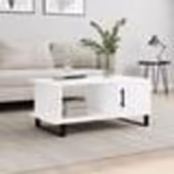 vidaXL Table basse blanc 90x50x40 cm bois d'ingénierie