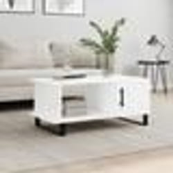 vidaXL Table basse blanc 90x50x40 cm bois d'ingénierie