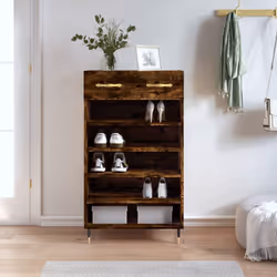 Gardez vos chaussures organisées et créez un environnement bien rangé avec cette élégante armoire à chaussures ! Matériau dur ...