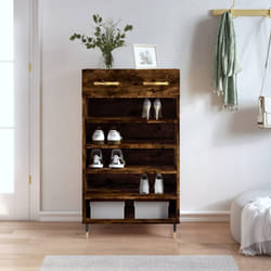 Vidaxl - Armoire à chaussures chêne fumé 60x35x105 cm bois d'ingénierie