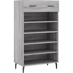 Vidaxl - Armoire à chaussures sonoma gris 60x35x105 cm bois d'ingénierie