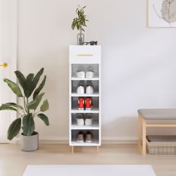Gardez vos chaussures organisées et créez un environnement bien rangé avec cette élégante armoire à chaussures ! Matériau dur ...
