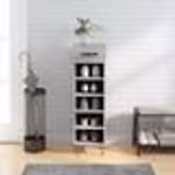 vidaXL Meuble à chaussures sonoma gris 30x35x105 cm bois d'ingénierie