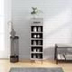 vidaXL Meuble à chaussures sonoma gris 30x35x105 cm bois d'ingénierie