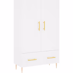 vidaXL Buffet haut blanc 69,5x31x115 cm bois d'ingénierie