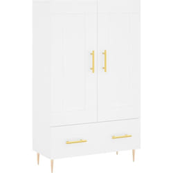 vidaXL Buffet haut blanc 69,5x31x115 cm bois d'ingénierie
