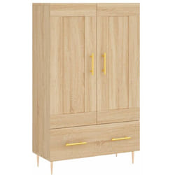 vidaXL Buffet haut chêne sonoma 69,5x31x115 cm bois d'ingénierie