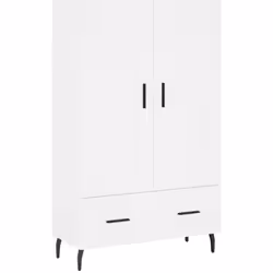 vidaXL Buffet haut blanc 69,5x31x115 cm bois d'ingénierie