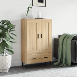 vidaXL Buffet haut chêne sonoma 69,5x31x115 cm bois d'ingénierie