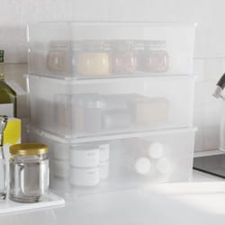 Vidaxl - Boîtes de rangement en plastique 3 pcs 10 l empilables