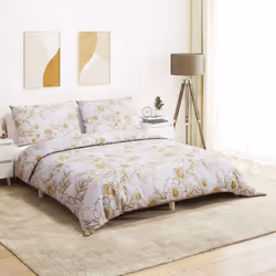 Cet ensemble de housse de couette est doux et confortable, ajoutant une touche agréable à votre chambre à coucher. Matériau c ...