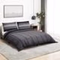 vidaXL Ensemble de housse de couette gris foncé 140x200 cm Coton - 140 x 200 cm