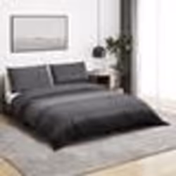 vidaXL Ensemble de housse de couette gris foncé 140x200 cm Coton - 140 x 200 cm