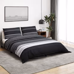 Cet ensemble de housse de couette est doux et confortable, ajoutant une touche agréable à votre chambre à coucher. Matériau c ...