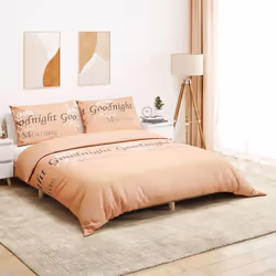 vidaXL Ensemble de housse de couette rose 140x200 cm Coton - 140 x 200 cm