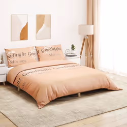 vidaXL Ensemble de housse de couette rose 200x200 cm Coton - 200 x 200 cm