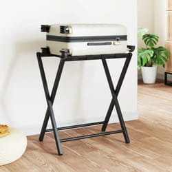 Porte-bagages noir 68,5x38x58 cm bambou Vidaxl