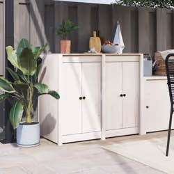 Les portes de cuisine d'extérieur en bois sont un supplément élégant pour compléter votre espace cuisine. Bois de pin massif  ...
