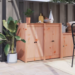 Les portes de cuisine d'extérieur en bois sont un supplément élégant pour compléter votre espace cuisine. Bois de douglas mas ...