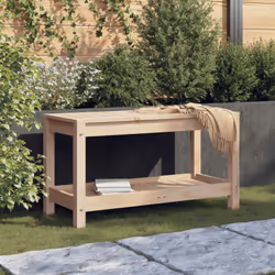 Ce banc de jardin en bois est parfait pour une utilisation à l'extérieur et est conçu pour être le point central de votre jar ...