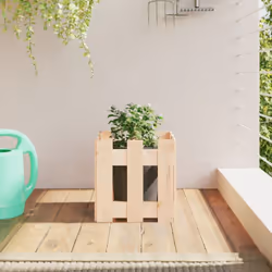 Cette jardinière en bois est un excellent choix pour cultiver une variété de fleurs ou de plantes. Bois de pin massif : le bo ...