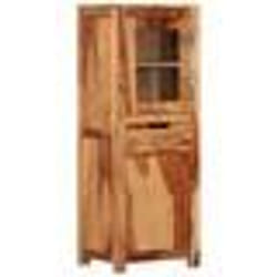 vidaXL Jardinière avec design de clôture 70x70x70 cm pin imprégné