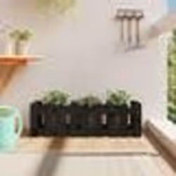 vidaXL Lit surélevé de jardin design de clôture 100x30x30cm pin massif