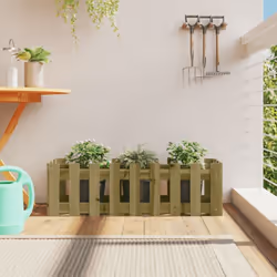 Ce lit surélevé de jardin en bois est un excellent choix pour cultiver une variété de fleurs ou de plantes. Bois imprégné : l ...