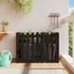 vidaXL Lit surélevé de jardin design de clôture 100x50x70cm pin massif